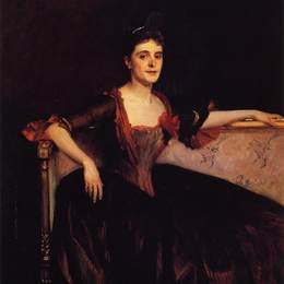 约翰·辛格·萨金特(John Singer Sargent)高清作品:Mrs. Thomas Lincoln Manson Jr (Mary Groot)