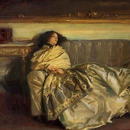 约翰·辛格·萨金特(John Singer Sargent)高清作品:Nonchaloir (Repose)