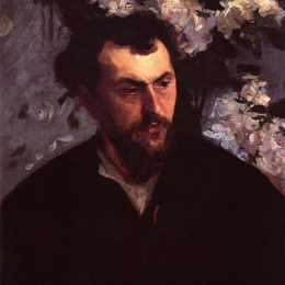 《恩斯特·安·杜兹的肖像》约翰·辛格·萨金特(John Singer Sargent)高清作品欣赏