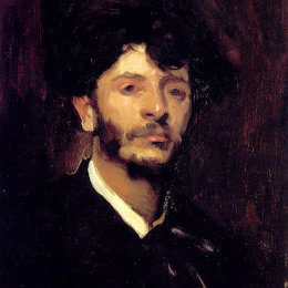 约翰·辛格·萨金特(John Singer Sargent)高清作品:Portrait of Jean Joseph Marie Carries