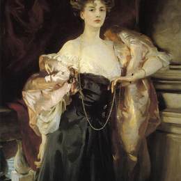 约翰·辛格·萨金特(John Singer Sargent)高清作品:Portrait of Lady Helen Vincent, Viscountess DAberno