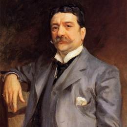 约翰·辛格·萨金特(John Singer Sargent)高清作品:Portrait of Louis Alexander Fagan