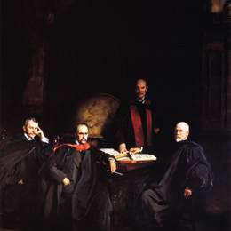 约翰·辛格·萨金特(John Singer Sargent)高清作品:Professors Welch, Halsted, Osler and Kelly (also known as Th