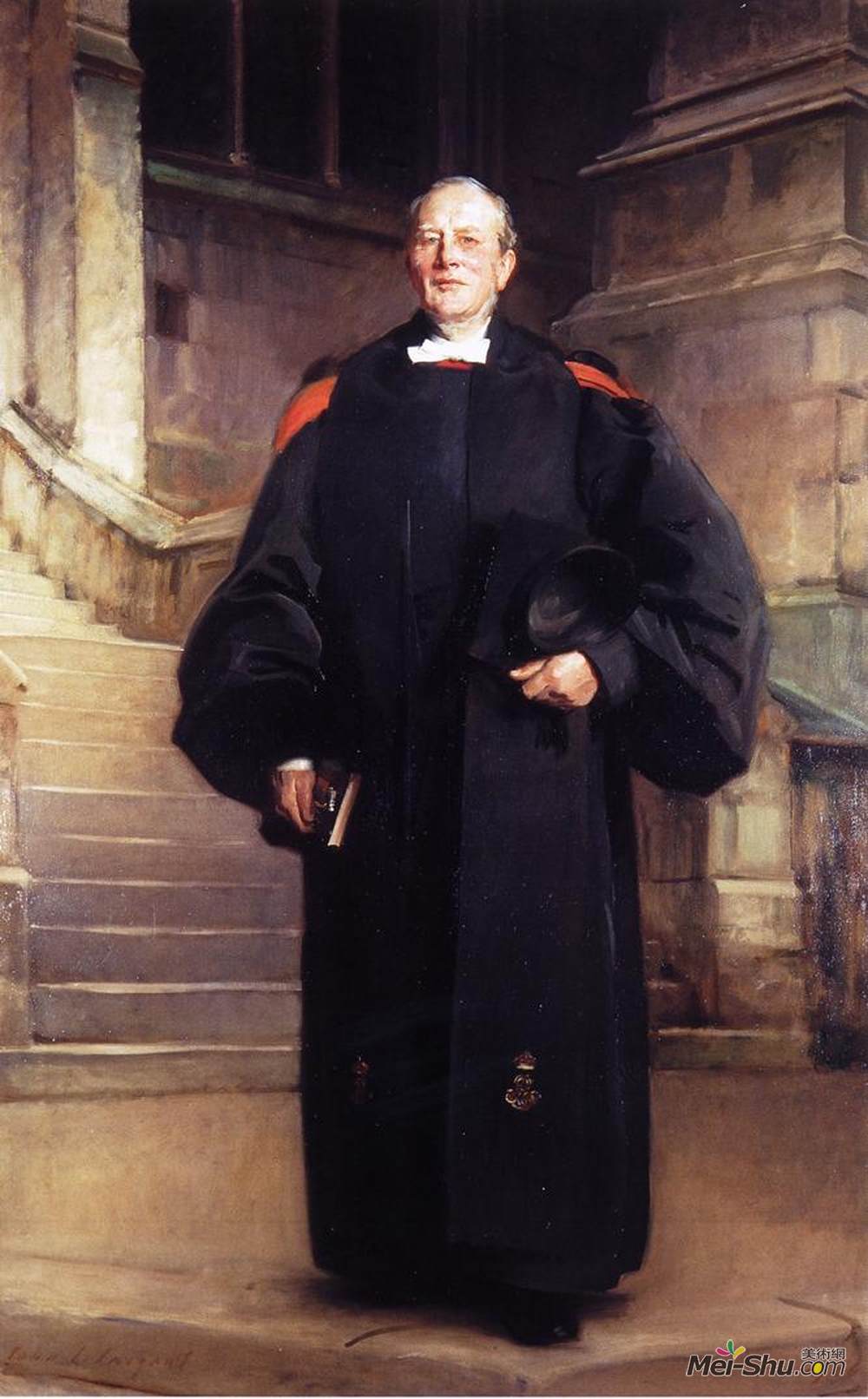 约翰·辛格·萨金特(john singer sargent)高清作品《爱德蒙牧师》