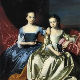 《玛丽和伊丽莎白罗伊尔》约翰·辛格顿·科普利(John Singleton Copley)高清作品欣赏