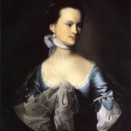 约翰·辛格顿·科普利(John Singleton Copley)高清作品:Portrait of Elizabeth Deering Wentworth Gould Rogers (also k