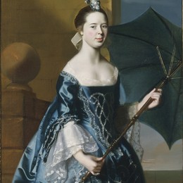 约翰·辛格顿·科普利(John Singleton Copley)高清作品:Portrait of Mrs. Benjamin Pickman (Mary Toppan)