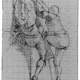 约翰·辛格顿·科普利(John Singleton Copley)高清作品:Study for The Siege of Gibraltar, Figures Scaling Floating B