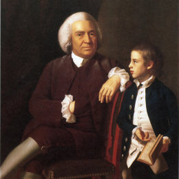 《威廉瓦萨尔和他的儿子伦纳德》约翰·辛格顿·科普利(John Singleton Copley)高清作品欣赏