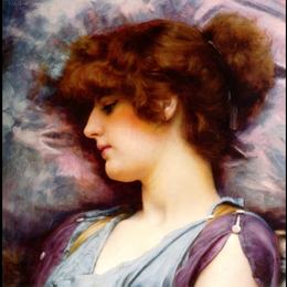 《遥远的思想》约翰·威廉·格维得(John William Godward)高清作品欣赏