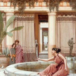 《无害娱乐》约翰·威廉·格维得(John William Godward)高清作品欣赏