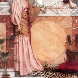 《等待答案》约翰·威廉·格维得(John William Godward)高清作品欣赏