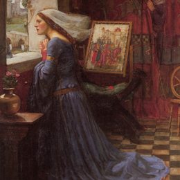 《罗莎蒙德》约翰·威廉·沃特豪斯(John William Waterhouse)高清作品欣赏