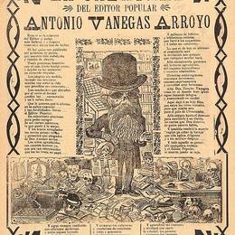 乔斯·瓜达卢佩·波萨达(Jose Guadalupe Posada)高清作品:The calavera of popular editor Antonio Vanegas Arroyo