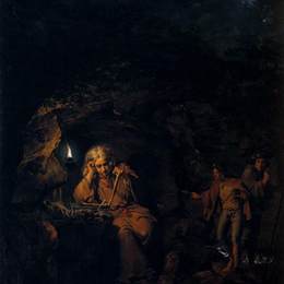 《灯光下的哲学家》约瑟夫·莱特(Joseph Wright)高清作品欣赏