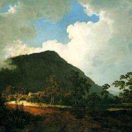 《贝德盖尔特附近的风景》约瑟夫·莱特(Joseph Wright)高清作品欣赏