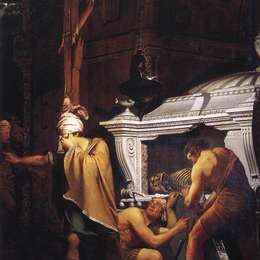 《米拉万打破他祖先的坟墓》约瑟夫·莱特(Joseph Wright)高清作品欣赏