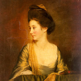 约瑟夫·莱特(Joseph Wright)高清作品:Portrait of Susannah Leigh