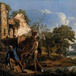《老人与死亡》约瑟夫·莱特(Joseph Wright)高清作品欣赏