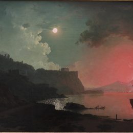 约瑟夫·莱特(Joseph Wright)高清作品:Vesuvius from Posillipo