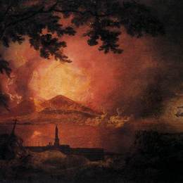 《维苏威火山爆发》约瑟夫·莱特(Joseph Wright)高清作品欣赏