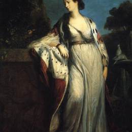 《伊丽莎白，汉密尔顿公爵夫人和阿盖尔》乔舒亚·雷诺兹(Joshua Reynolds)高清作品欣赏