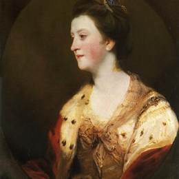 《伦斯特公爵夫人艾米丽》乔舒亚·雷诺兹(Joshua Reynolds)高清作品欣赏