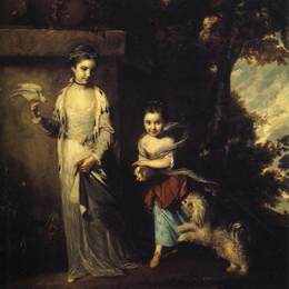 乔舒亚·雷诺兹(Joshua Reynolds)高清作品:Ladies Amabel and Mary Jemima Yorke