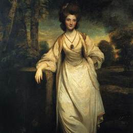 《伊丽莎白康普顿夫人》乔舒亚·雷诺兹(Joshua Reynolds)高清作品欣赏