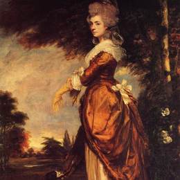 乔舒亚·雷诺兹(Joshua Reynolds)高清作品:Mary Amelia, 1st Marchioness of Salisbury