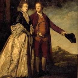 乔舒亚·雷诺兹(Joshua Reynolds)高清作品:Sir Watkin Williams-Wynn and his Mother