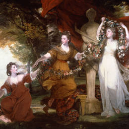 《三个女妖修饰处女膜》乔舒亚·雷诺兹(Joshua Reynolds)高清作品欣赏