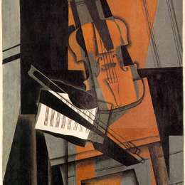 《小提琴》胡安·格里斯(Juan Gris)高清作品欣赏
