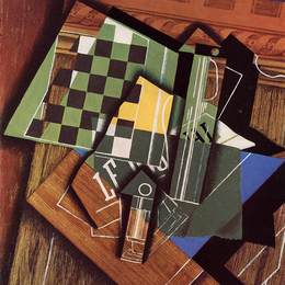 《棋盘》胡安·格里斯(Juan Gris)高清作品欣赏