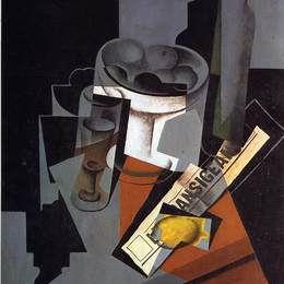 《报纸的静物》胡安·格里斯(Juan Gris)高清作品欣赏