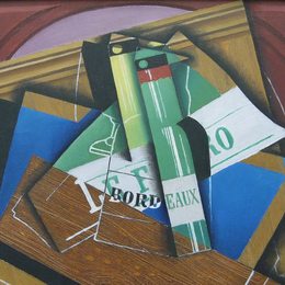 《波尔多瓶》胡安·格里斯(Juan Gris)高清作品欣赏