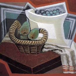 《一篮子梨》胡安·格里斯(Juan Gris)高清作品欣赏