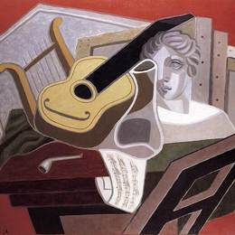 《音乐家的桌子》胡安·格里斯(Juan Gris)高清作品欣赏