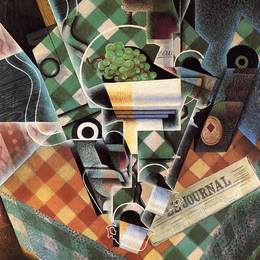 《静坐桌布》胡安·格里斯(Juan Gris)高清作品欣赏