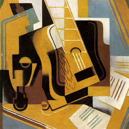 《吉他的照片》胡安·格里斯(Juan Gris)高清作品欣赏