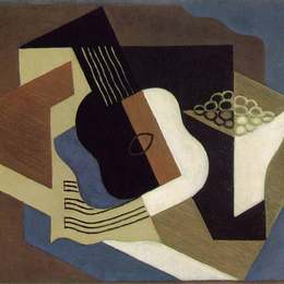 《吉他水果盘》胡安·格里斯(Juan Gris)高清作品欣赏