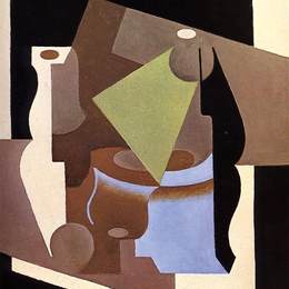 《静物与灯》胡安·格里斯(Juan Gris)高清作品欣赏