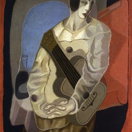 《皮埃罗与吉他》胡安·格里斯(Juan Gris)高清作品欣赏