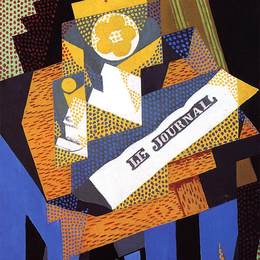 《报纸水果盘》胡安·格里斯(Juan Gris)高清作品欣赏