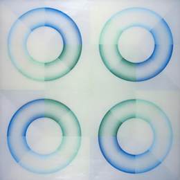 《帕萨迪纳救生员蓝色系列＃2》朱迪·芝加哥(Judy Chicago)高清作品欣赏