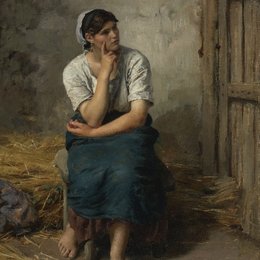 《佩珊娜》朱利叶斯·布雷顿(Jules Breton)高清作品欣赏