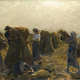 《丰收》朱利叶斯·布雷顿(Jules Breton)高清作品欣赏