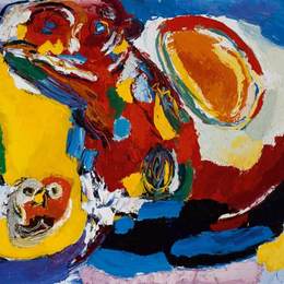 《旋转的太阳》卡雷尔·阿佩尔(Karel Appel)高清作品欣赏