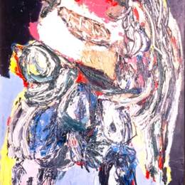 《年轻女孩》卡雷尔·阿佩尔(Karel Appel)高清作品欣赏