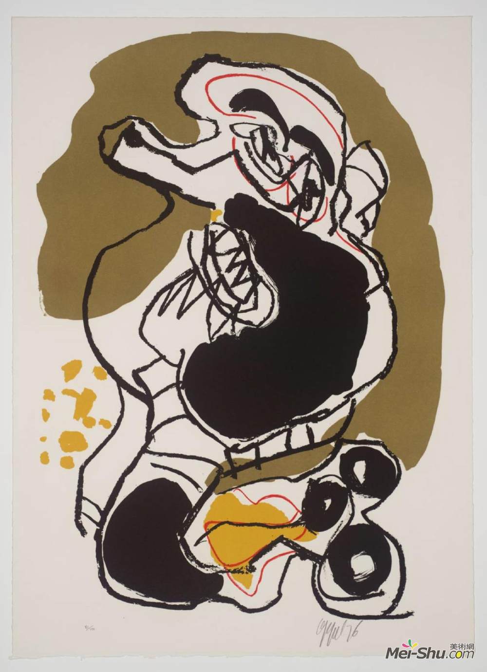 卡雷尔·阿佩尔(karel appel)高清作品《untitled(from for jorn》